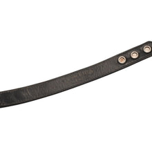 画像をギャラリービューアに読み込む, CHROME HEARTS クロムハーツ 3BTN 2SNP 3ボタン 2スナップ レザーブレスレット 重量約36.86g 全長24.5cm クロスボール 美品 中古 4a000967