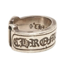 将图片加载到图库查看器中。 CHROME HEARTS クロムハーツ SM SCROLL LABEL スモール スクロールラベルリング 15.5g サイズ12号 リング シルバー925 美品 中古 4a000971