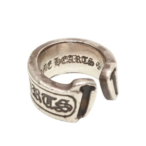 CHROME HEARTS SM SCROLL LABEL Small Scroll Label Ring 15.5g Size 12 Ring Silver 925 Good Condition Used 4a000971