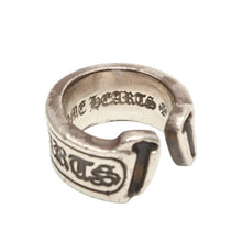将图片加载到图库查看器中。 CHROME HEARTS クロムハーツ SM SCROLL LABEL スモール スクロールラベルリング 15.5g サイズ12号 リング シルバー925 美品 中古 4a000971