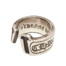 将图片加载到图库查看器中。 CHROME HEARTS クロムハーツ SM SCROLL LABEL スモール スクロールラベルリング 15.5g サイズ12号 リング シルバー925 美品 中古 4a000971