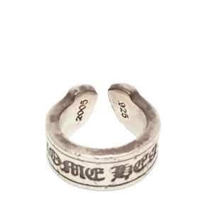 CHROME HEARTS SM SCROLL LABEL Small Scroll Label Ring 15.5g Size 12 Ring Silver 925 Good Condition Used 4a000971