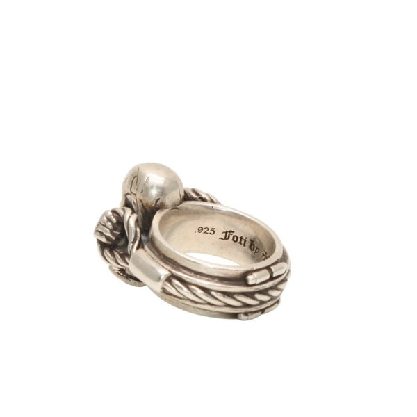 CHROME HEARTS クロムハーツ FT HRRSTTR CABLE SML フォティ ハリスティーター ケーブルリング 重量約17.3g サイズ8.5号 美品 中古 4a000959