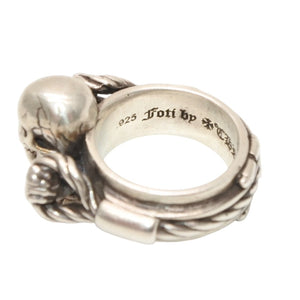 CHROME HEARTS クロムハーツ FT HRRSTTR CABLE SML フォティ ハリスティーター ケーブルリング 重量約17.3g サイズ8.5号 美品 中古 4a000959