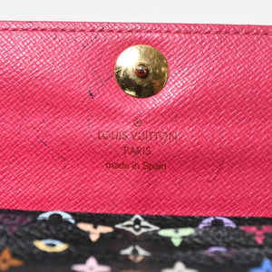 LOUIS VUITTON ルイヴィトン 長財布 M93747 ポルトフォイユ・サラ ブラック マルチカラー ゴールド金具 M93747 美品 中古 4a009654