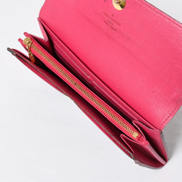 LOUIS VUITTON ルイヴィトン 長財布 M93747 ポルトフォイユ・サラ ブラック マルチカラー ゴールド金具 M93747 美品 中古 4a009654