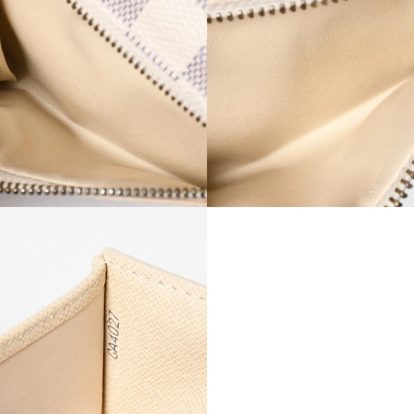 LOUIS VUITTON ルイヴィトン 財布 三つ折り財布 ポルトフォイユ・コアラ ダミエアズールキャンバス ホワイト アイボリー N60013 美品 中古 4a009797