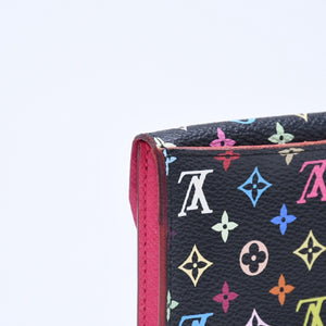Very good condition LOUIS VUITTON Card case Anvelop Carte de Visit M66561 PVC Monogram Noir Used 4a009656