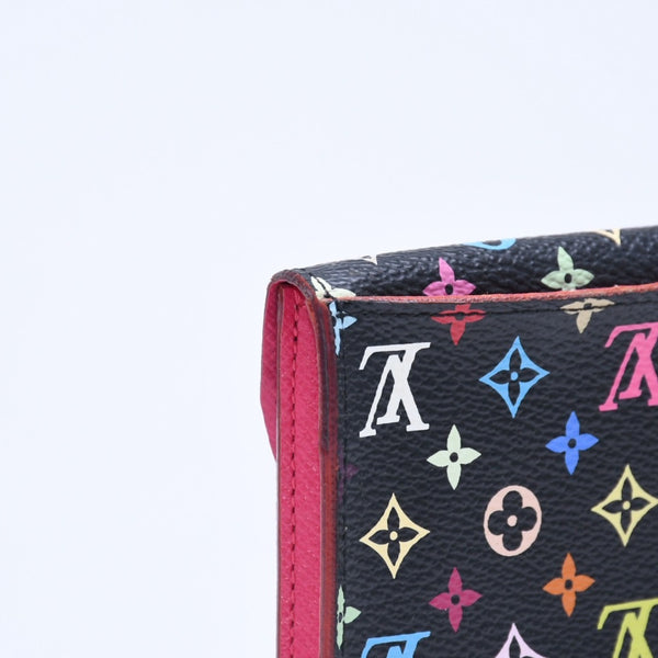 Very good condition LOUIS VUITTON Card case Anvelop Carte de Visit M66561 PVC Monogram Noir Used 4a009656