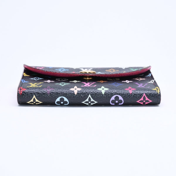 Very good condition LOUIS VUITTON Card case Anvelop Carte de Visit M66561 PVC Monogram Noir Used 4a009656
