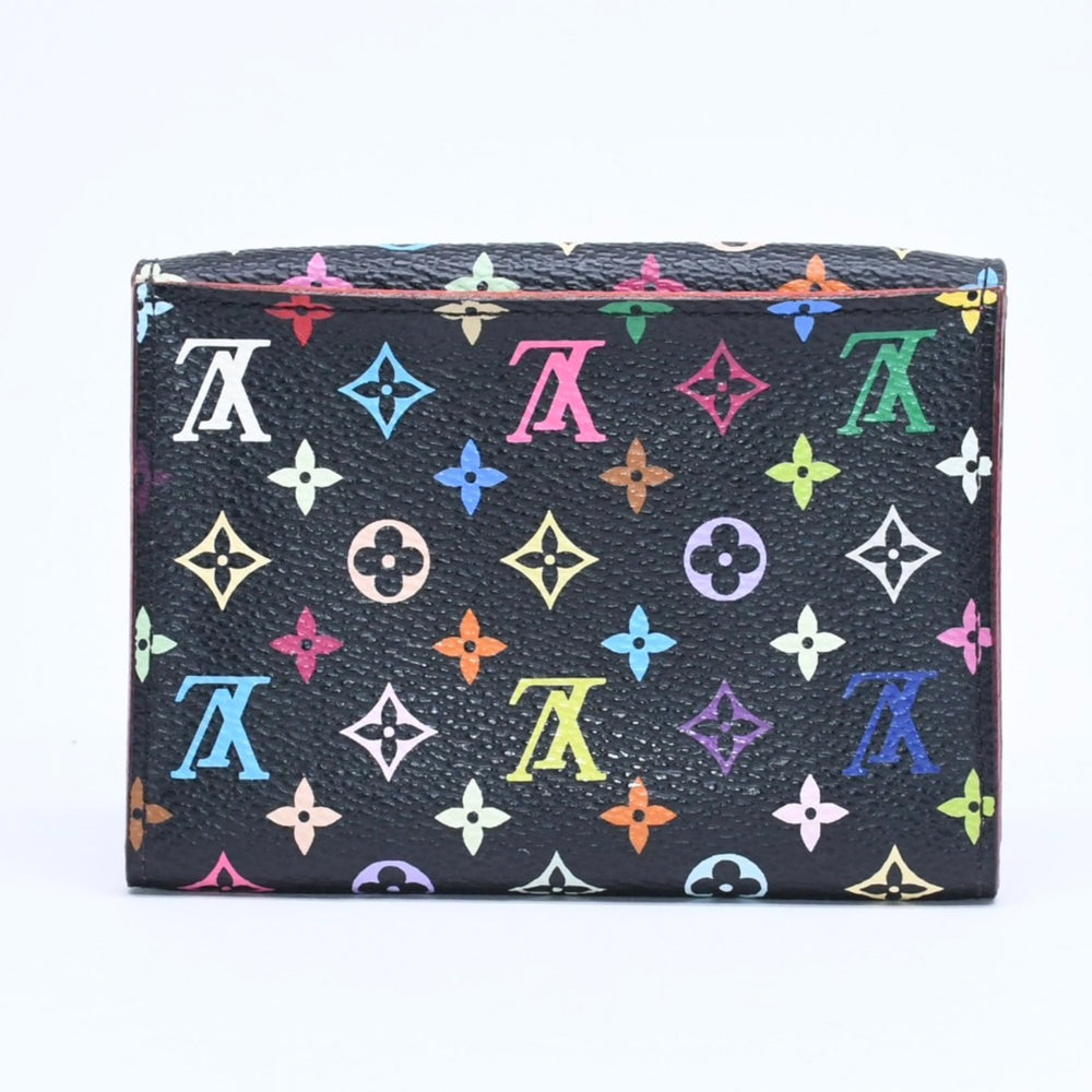 Very good condition LOUIS VUITTON Card case Anvelop Carte de Visit M66561 PVC Monogram Noir Used 4a009656