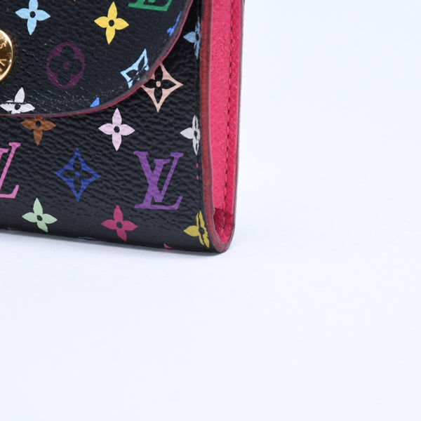 Very good condition LOUIS VUITTON Card case Anvelop Carte de Visit M66561 PVC Monogram Noir Used 4a009656
