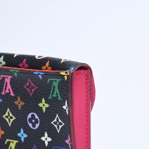 Very good condition LOUIS VUITTON Card case Anvelop Carte de Visit M66561 PVC Monogram Noir Used 4a009656