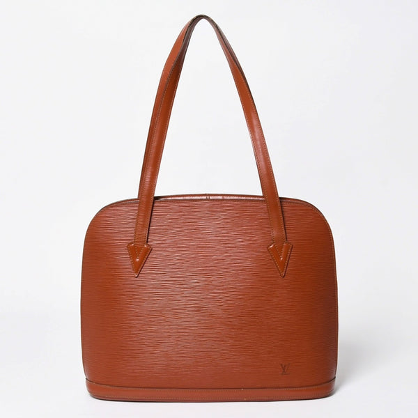 LOUIS VUITTON ルイヴィトン エピ リュサック ワンショルダーバッグ M52282 ブラック レザー 美品 中古 4a009662