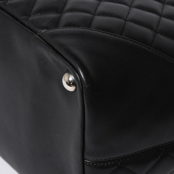 Very Good Condition CHANEL Cambon Line Large Tote Bag No. 9 A25169 Coco Mark Calfskin Patent Leather Black Used 4a009708