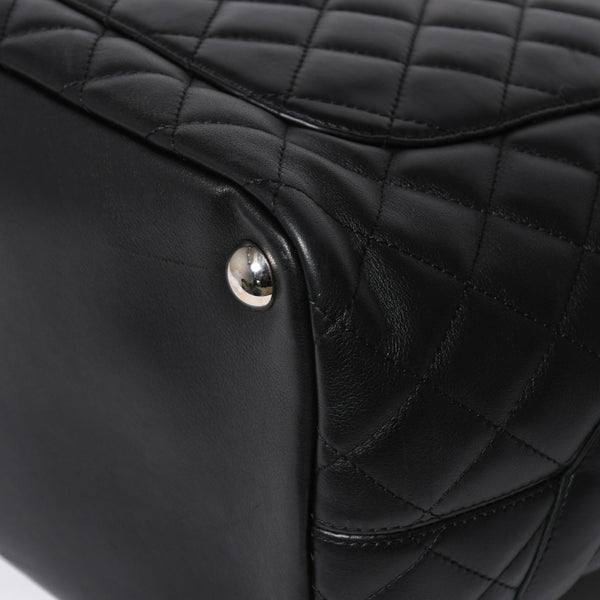 Very Good Condition CHANEL Cambon Line Large Tote Bag No. 9 A25169 Coco Mark Calfskin Patent Leather Black Used 4a009708