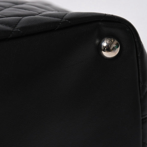 Very Good Condition CHANEL Cambon Line Large Tote Bag No. 9 A25169 Coco Mark Calfskin Patent Leather Black Used 4a009708