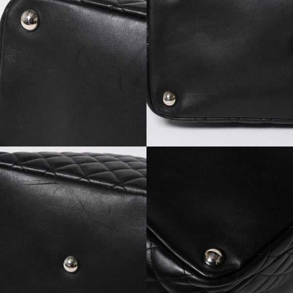 Very Good Condition CHANEL Cambon Line Large Tote Bag No. 9 A25169 Coco Mark Calfskin Patent Leather Black Used 4a009708
