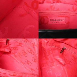 Very Good Condition CHANEL Cambon Line Large Tote Bag No. 9 A25169 Coco Mark Calfskin Patent Leather Black Used 4a009708