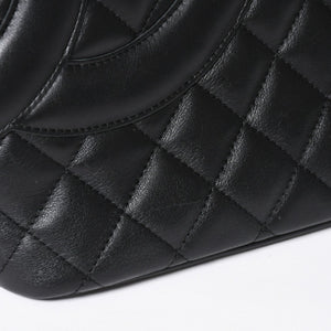Very Good Condition CHANEL Cambon Line Large Tote Bag No. 9 A25169 Coco Mark Calfskin Patent Leather Black Used 4a009708