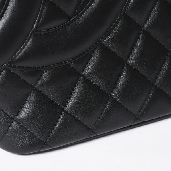 Very Good Condition CHANEL Cambon Line Large Tote Bag No. 9 A25169 Coco Mark Calfskin Patent Leather Black Used 4a009708