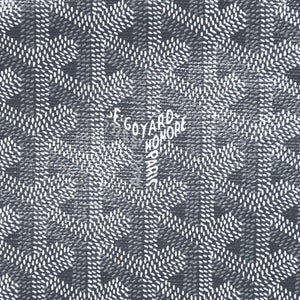 極美品 GOYARD ゴヤール カペシアン MM メッセンジャー ショルダーバッグ ゴヤールディンキャンバス シュヴロッシュカーフスキン グレー 中古 4a009753