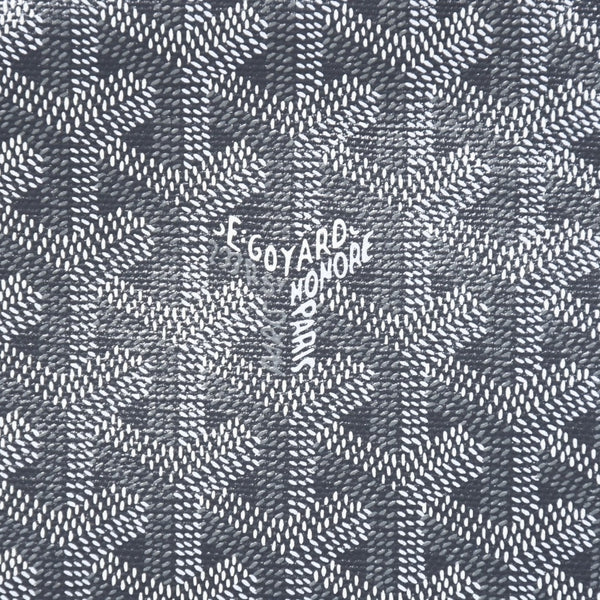 極美品 GOYARD ゴヤール カペシアン MM メッセンジャー ショルダーバッグ ゴヤールディンキャンバス シュヴロッシュカーフスキン グレー 中古 4a009753