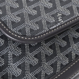 極美品 GOYARD ゴヤール カペシアン MM メッセンジャー ショルダーバッグ ゴヤールディンキャンバス シュヴロッシュカーフスキン グレー 中古 4a009753