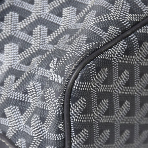 極美品 GOYARD ゴヤール カペシアン MM メッセンジャー ショルダーバッグ ゴヤールディンキャンバス シュヴロッシュカーフスキン グレー 中古 4a009753
