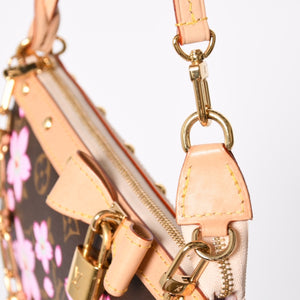 極美品 LOUIS VUITTON ルイヴィトン LV × TM ポシェット アクセソワール アクセサリーポーチ M13666 モノグラム チェリー 村上隆 中古 4a009719
