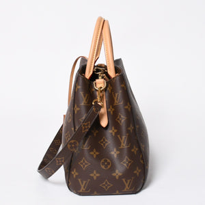 極美品 LOUIS VUITTON ルイヴィトン モンテーニュPM 2WAYバッグ ハンドバッグ ショルダーバッグ M5932J ブラウン ゴールド金具 中古 4a009806