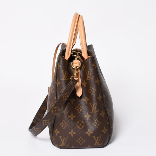 極美品 LOUIS VUITTON ルイヴィトン モンテーニュPM 2WAYバッグ ハンドバッグ ショルダーバッグ M5932J ブラウン ゴールド金具 中古 4a009806