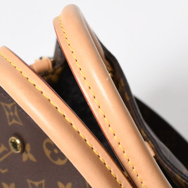 極美品 LOUIS VUITTON ルイヴィトン モンテーニュPM 2WAYバッグ ハンドバッグ ショルダーバッグ M5932J ブラウン ゴールド金具 中古 4a009806