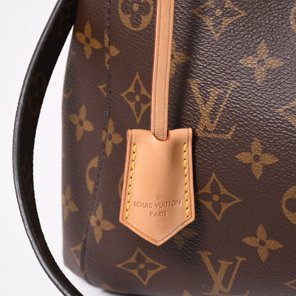 極美品 LOUIS VUITTON ルイヴィトン モンテーニュPM 2WAYバッグ ハンドバッグ ショルダーバッグ M5932J ブラウン ゴールド金具 中古 4a009806