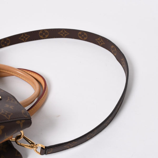 極美品 LOUIS VUITTON ルイヴィトン モンテーニュPM 2WAYバッグ ハンドバッグ ショルダーバッグ M5932J ブラウン ゴールド金具 中古 4a009806