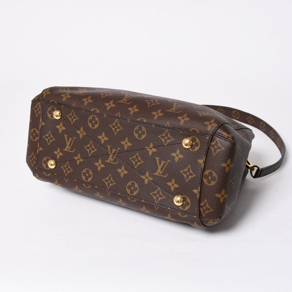 極美品 LOUIS VUITTON ルイヴィトン モンテーニュPM 2WAYバッグ ハンドバッグ ショルダーバッグ M5932J ブラウン ゴールド金具 中古 4a009806