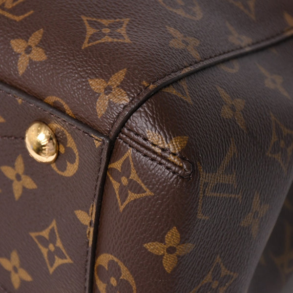極美品 LOUIS VUITTON ルイヴィトン モンテーニュPM 2WAYバッグ ハンドバッグ ショルダーバッグ M5932J ブラウン ゴールド金具 中古 4a009806