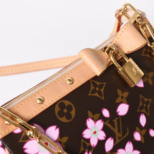 極美品 LOUIS VUITTON ルイヴィトン LV × TM ポシェット アクセソワール アクセサリーポーチ M13666 モノグラム チェリー 村上隆 中古 4a009719