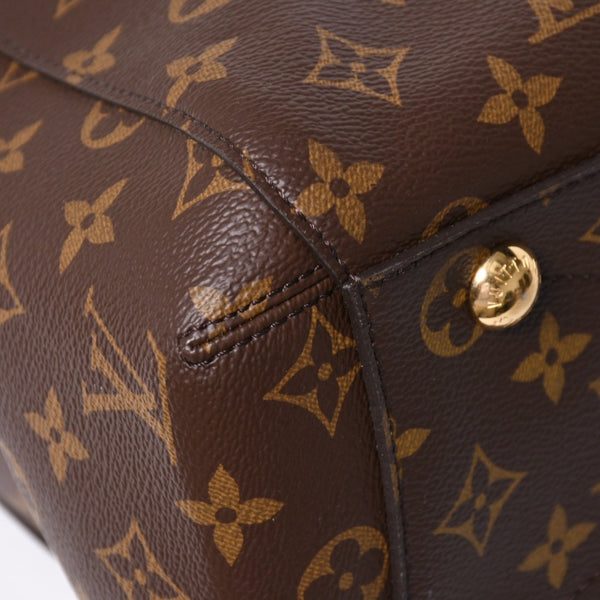 極美品 LOUIS VUITTON ルイヴィトン モンテーニュPM 2WAYバッグ ハンドバッグ ショルダーバッグ M5932J ブラウン ゴールド金具 中古 4a009806