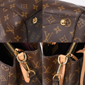 極美品 LOUIS VUITTON ルイヴィトン モンテーニュPM 2WAYバッグ ハンドバッグ ショルダーバッグ M5932J ブラウン ゴールド金具 中古 4a009806