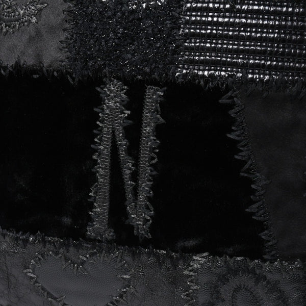 極美品 CHANEL シャネル パッチワーク チェーントートバッグ 25番台 ココマーク キャンバス デニム ツイード パテント レザー 中古 4a009721