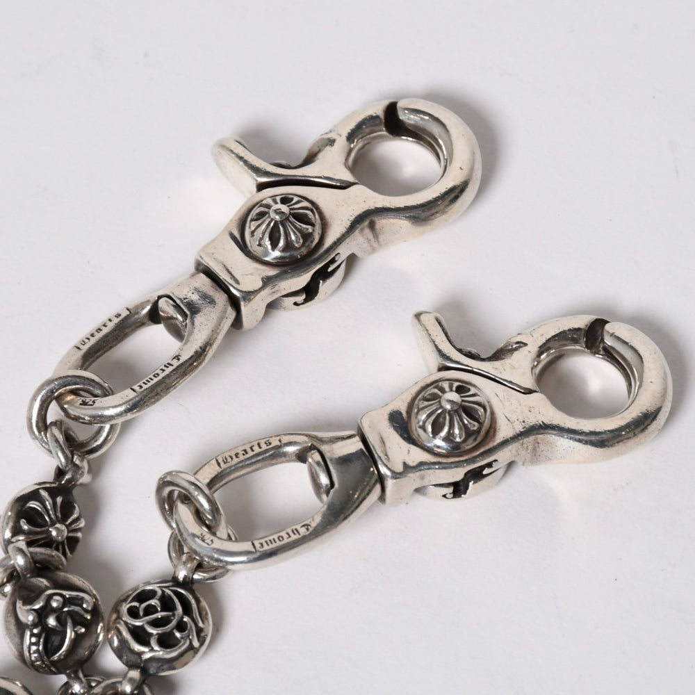 CHROME HEARTS Chrome Hearts #2 Multiball Long Wallet Chain 2 Clips Weight Approx. 231.0g Total Length Approx. 64cm 21 Links Good Condition Used 4a009387