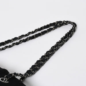 極美品 CHANEL シャネル パッチワーク チェーントートバッグ 25番台 ココマーク キャンバス デニム ツイード パテント レザー 中古 4a009721
