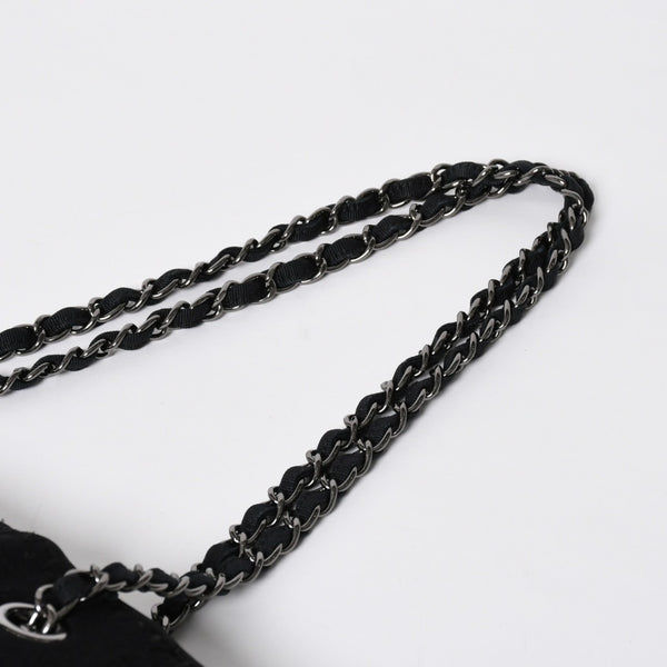 極美品 CHANEL シャネル パッチワーク チェーントートバッグ 25番台 ココマーク キャンバス デニム ツイード パテント レザー 中古 4a009721