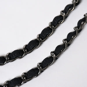 極美品 CHANEL シャネル パッチワーク チェーントートバッグ 25番台 ココマーク キャンバス デニム ツイード パテント レザー 中古 4a009721