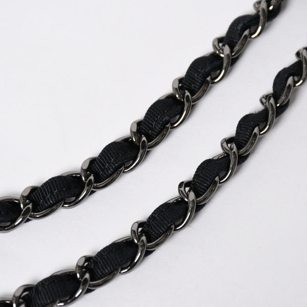 極美品 CHANEL シャネル パッチワーク チェーントートバッグ 25番台 ココマーク キャンバス デニム ツイード パテント レザー 中古 4a009721