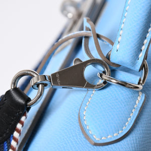 Very good condition HERMES Candy Kelly 35 handbag □O carved inside stitching Epson Celeste Mykonos silver hardware used 4a009796