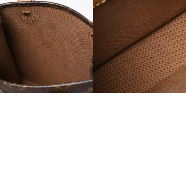 Like new LOUIS VUITTON Petite Sac Pla 2WAY bag M69442 Monogram Brown Gold hardware Used 4a009741