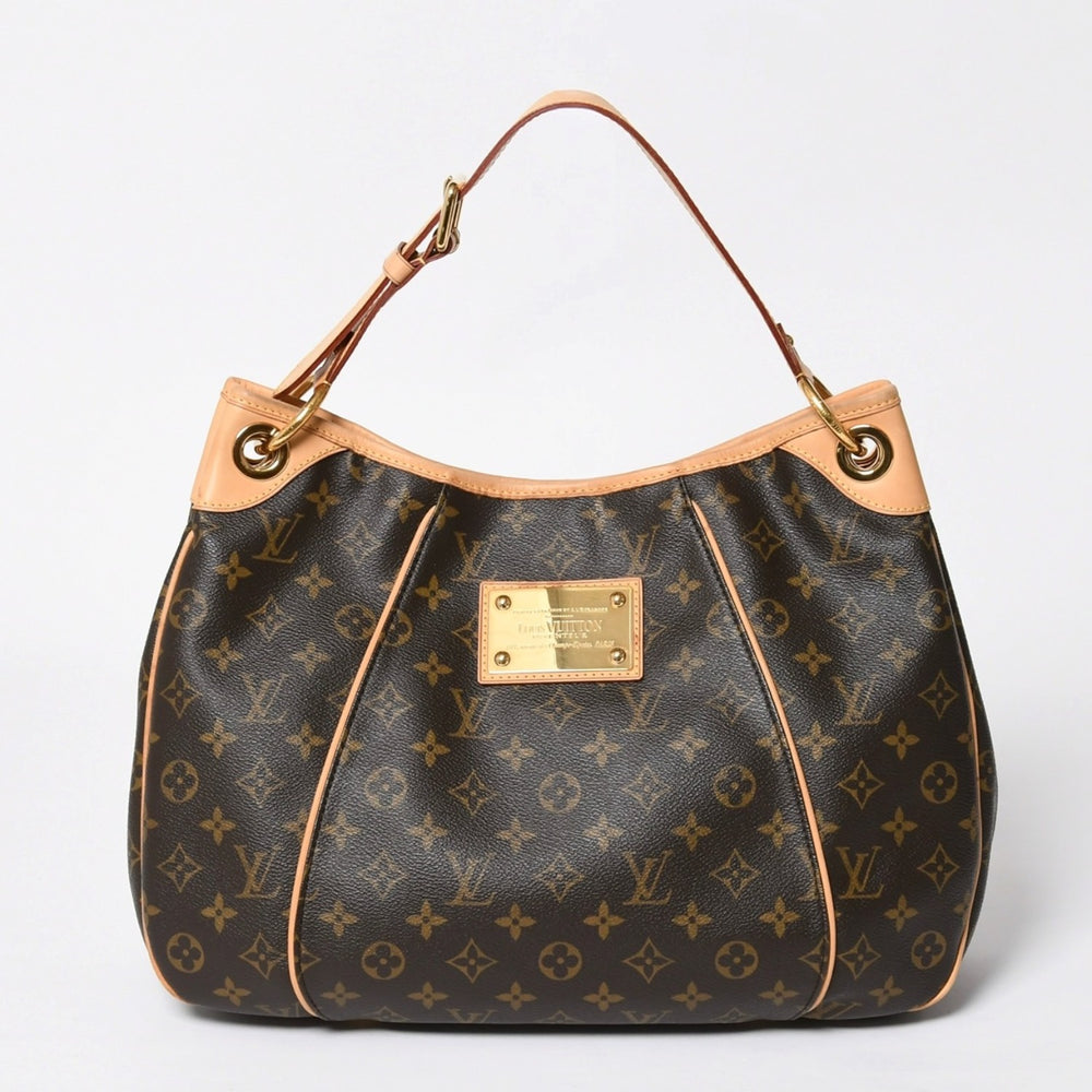 Very Good Condition LOUIS VUITTON Galliera PM Monogram Handbag White M56382 PVC Leather Used 4a009777