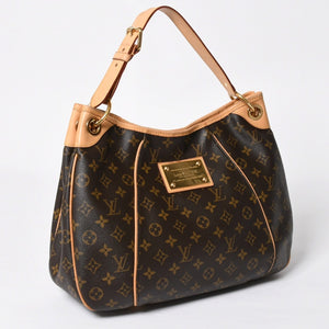 極美品 LOUIS VUITTON ルイヴィトン ガリエラPM モノグラム ハンドバッグ ホワイト M56382 PVC レザー 中古 4a009777